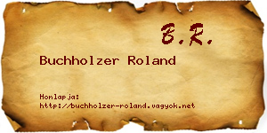 Buchholzer Roland névjegykártya